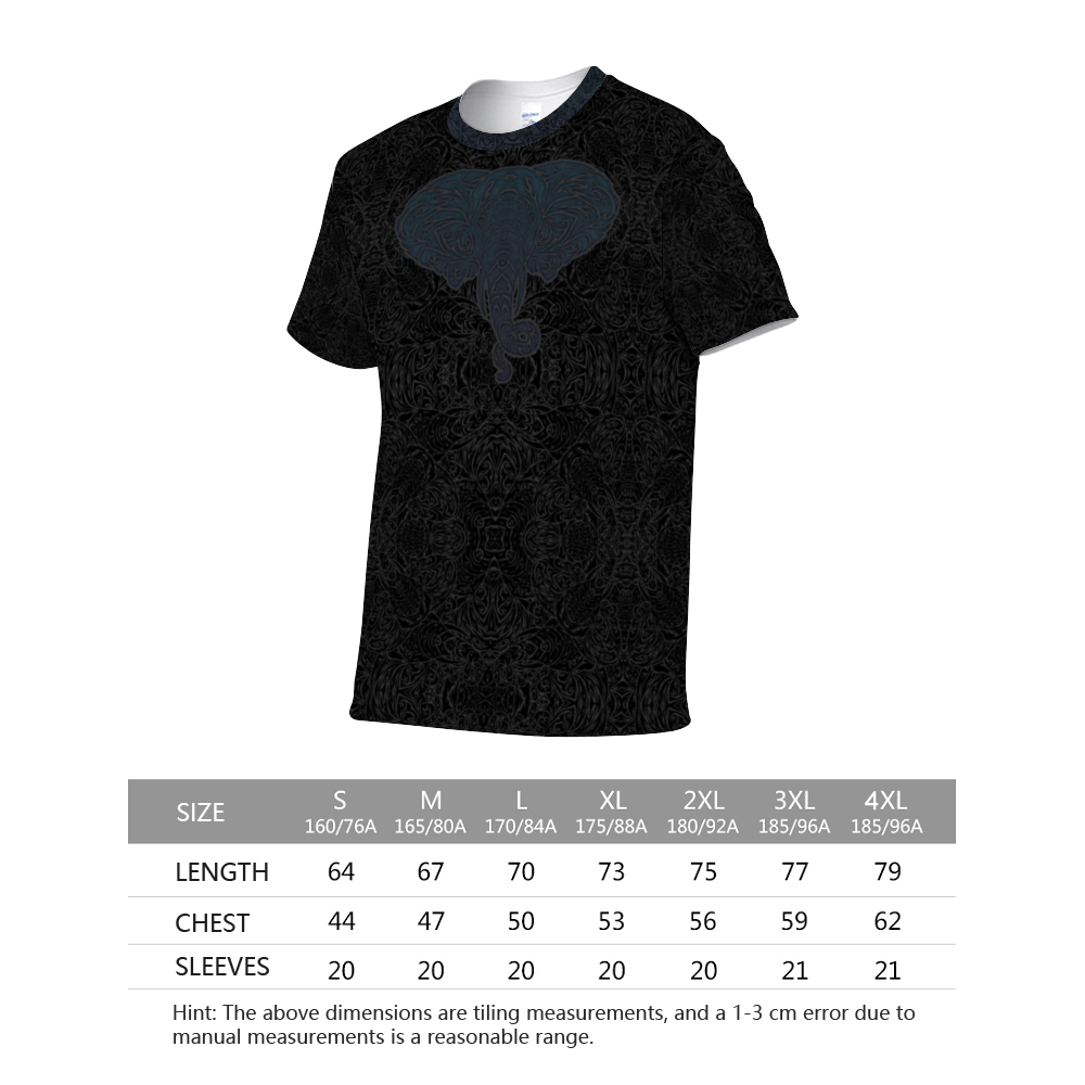Tribal Elephant Noir T-shirt