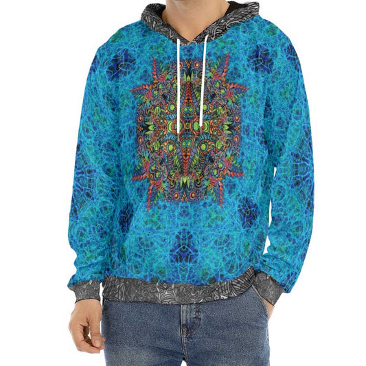 Psychedelic Owl Crushed Velvet Hoodie