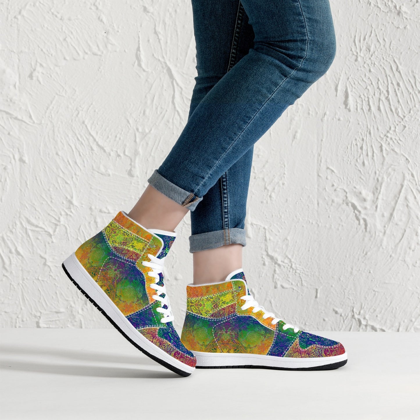 Steal Your Heart Tie-Die High-Top Sneakers