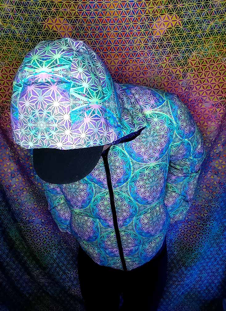 Birth of a Flower Hooded Puffer Jacket