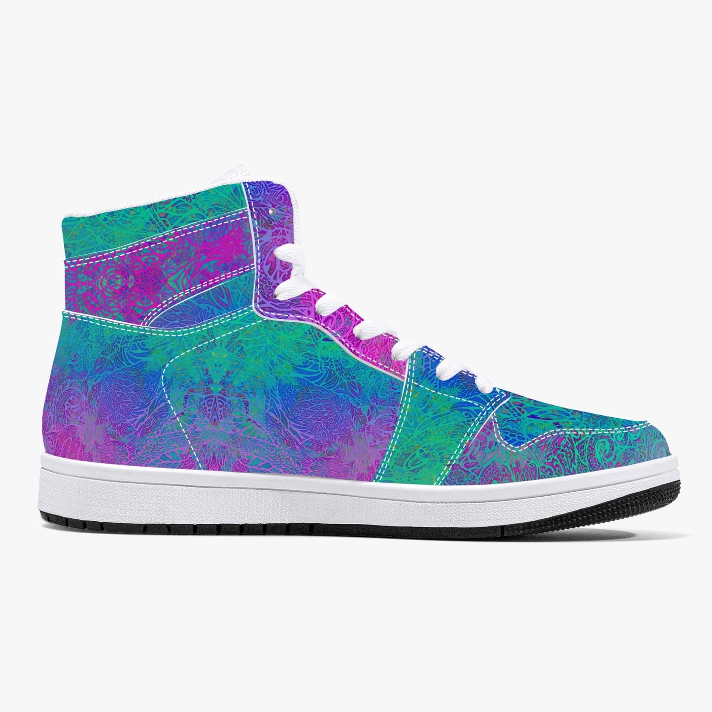 Violet Sea High-Top Sneakers