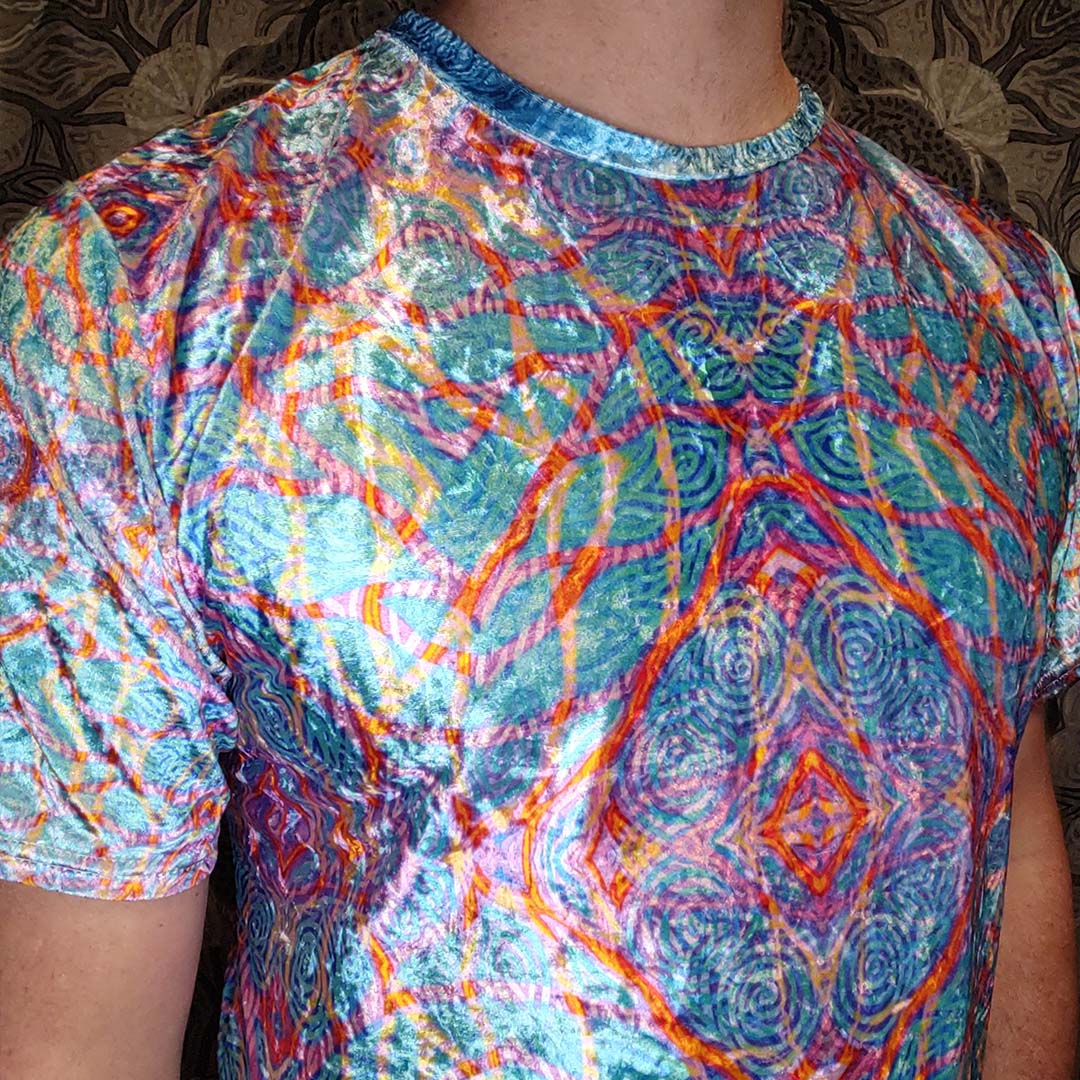 Electric Vibes Crushed Velvet T-Shirt