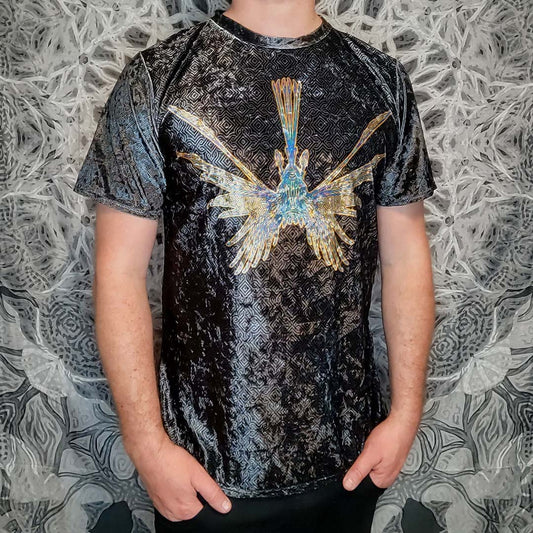 Psychedelic Lionfish Crushed Velvet T-Shirt
