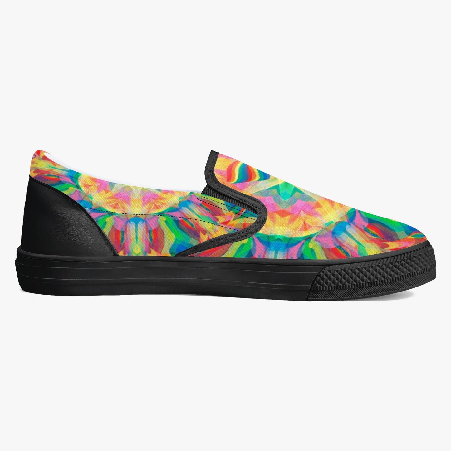 Rainbow Elephant Slip-On Shoes