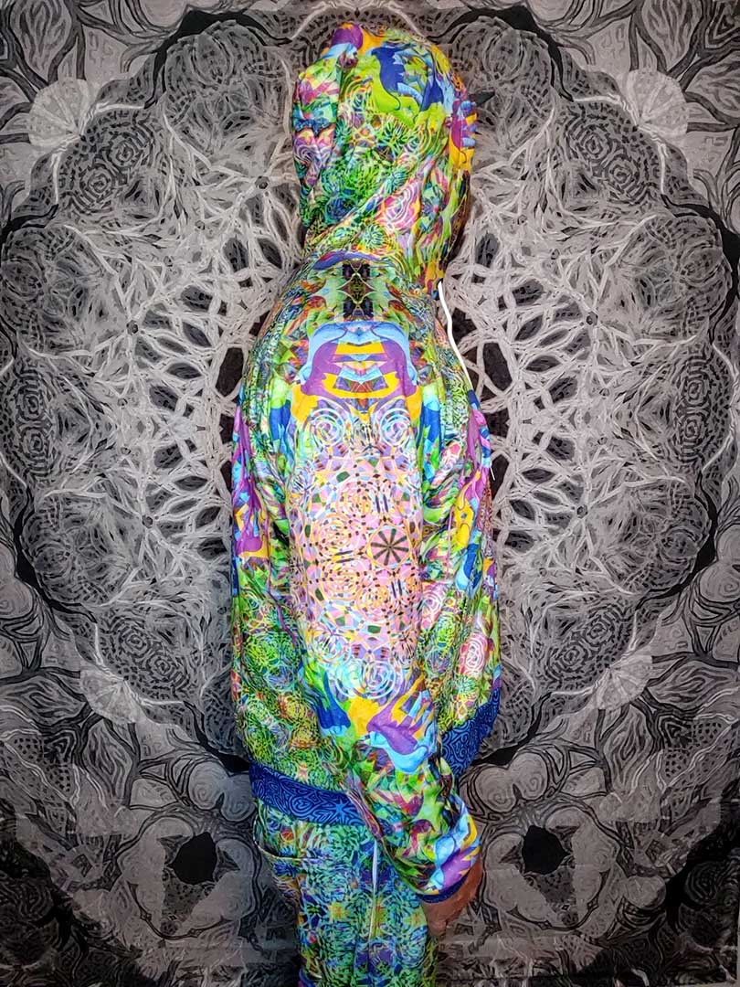 Elephant Mandala Dali Zip Up Hoodie