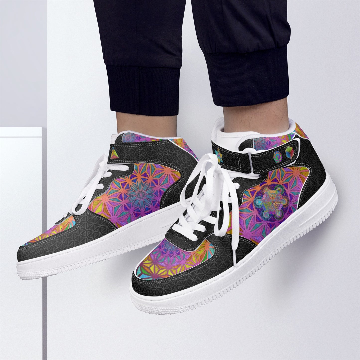 Metatron's Cube High-Top Sneakers