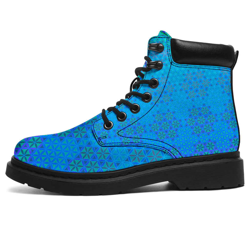 Flower of Life Azul Boots