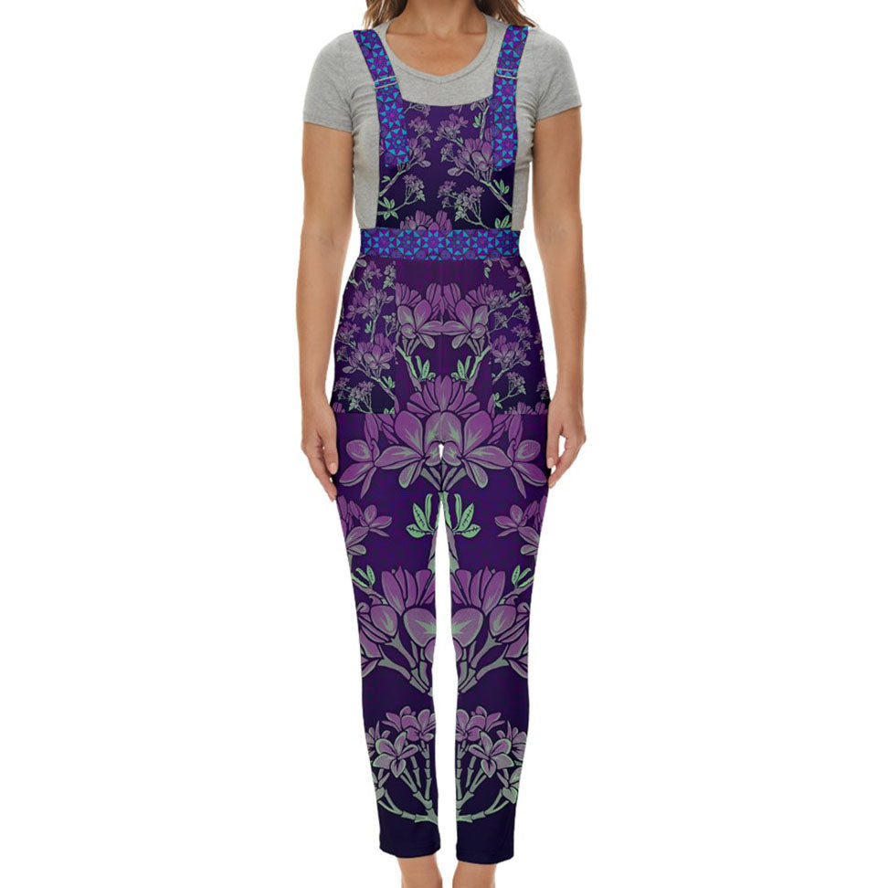 Plumeria Tesseract Overalls Jumpsuit