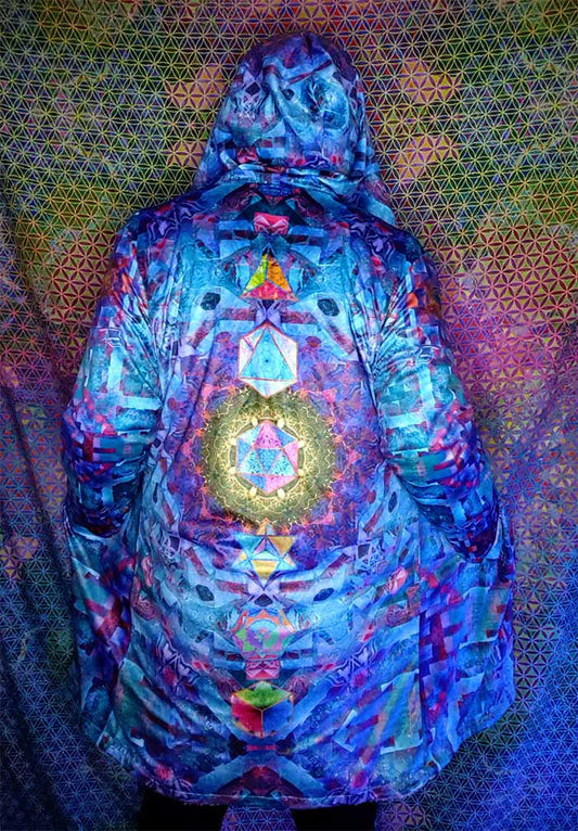 Platonic Solids Mandala Festival Cloak