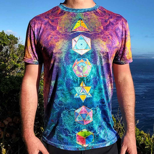 Psychedelic Platonic Solids T-shirt