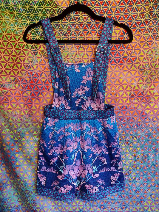 Plumeria Tesseract Short Overalls