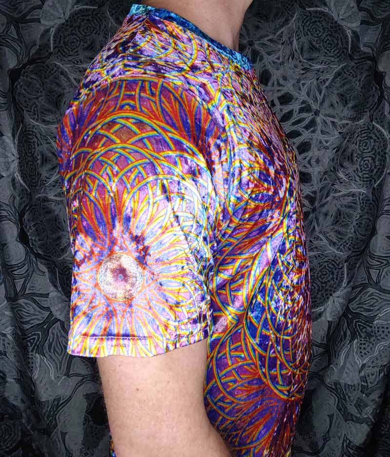 Rainbow Torus Crushed Velvet T-Shirt
