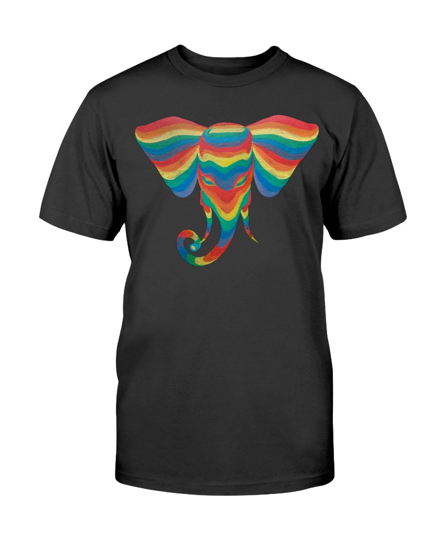 Rainbow Elephant Unisex T-Shirt