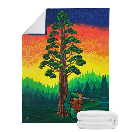 Terrapin Turtle Sequoia Micro Fleece Blanket